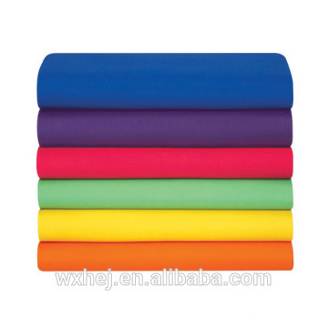 Tissu de literie uni de couleur unie en gros Poly / coton
